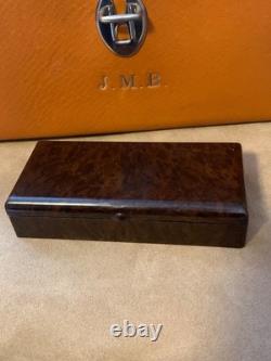 Vintage TWO TIX Travel Grooming Set Gillette Vintage Razor Leather Case