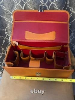 Vintage TWO TIX Travel Grooming Set Gillette Vintage Razor Leather Case