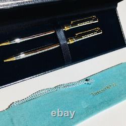 Vintage Tiffany & Co. T Clip Pen Pencil Set of Two Wadsworth Company Engraved