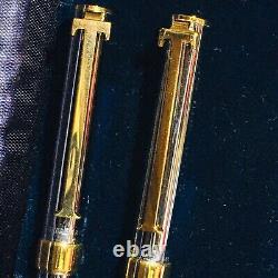 Vintage Tiffany & Co. T Clip Pen Pencil Set of Two Wadsworth Company Engraved