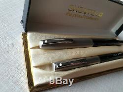 Vintage UNUSED Sheaffer Imperial II Deluxe Touchdown TWO Pen SET