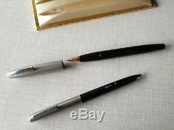 Vintage UNUSED Sheaffer Imperial II Deluxe Touchdown TWO Pen SET