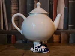 Vintage mid century Carlton ware walking ware blue Mary Jane teapot & cups