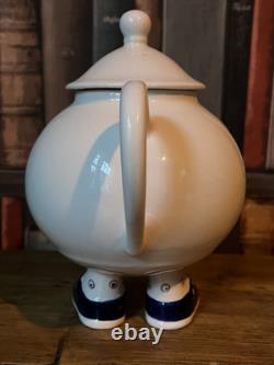 Vintage mid century Carlton ware walking ware blue Mary Jane teapot & cups