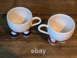 Vintage mid century Carlton ware walking ware blue Mary Jane teapot & cups