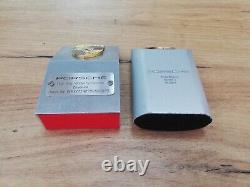 Vtg Rare Set Two Porsche Logo Emblem Pylon Aluminium Desktop Paper Weight