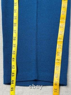 Vtg St John Collection Marie Gray 2 Pc Set Jacket Pants Womens 14 Teal USA Flaw