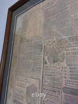 WW2 Memorabilia REAL original september 4 1944 Set Of Two Framed HISTORIC