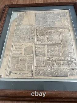 WW2 Memorabilia REAL original september 4 1944 Set Of Two Framed HISTORIC