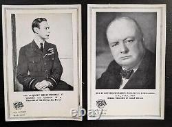 WWII Set of 10 Victory Postcards Churchill, King George & More (See Description)
