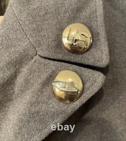 WWII and Korean War Ike Jacket 38L with Patches, Chevron & Two set discs named