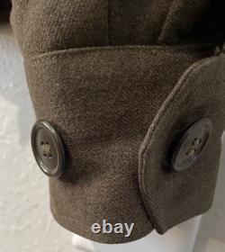WWII and Korean War Ike Jacket 38L with Patches, Chevron & Two set discs named