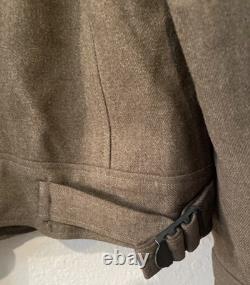 WWII and Korean War Ike Jacket 38L with Patches, Chevron & Two set discs named