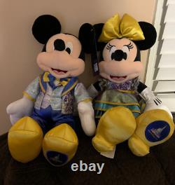 Walt Disney World 50th Anniversary Plush Mickey And Minnie Mouse Set of Two NWT