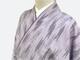 Washable Purple Kimono Set L Size Two-piece Easy Wear Japanese Traditional