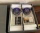 Waterford Clarendon Wine Cobalt Blue Cut To Clear Goblets. Nib. 12. Two Goblets