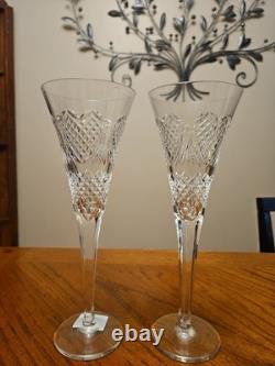 Waterford Crystal Celebration Toasting Love Flute Set First Edition Vintage (M)