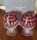 Waterford Crystal Clarendon Ruby Red Brandy Glasses