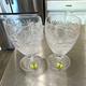 Waterford Crystal Clear Etched Crystal Round Wine Glasses Set Of 2, For 2