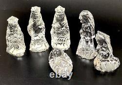 Waterford Marquis Crystal NATIVITY Two Sets Three 3 Wise Men AND Holy Family