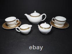 Wedgwood Cunard Complete Tea for Two Set Teapot Jug & Sugar Bowl Cups Saucers