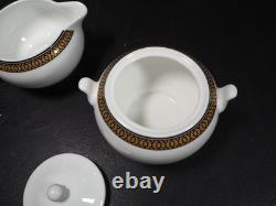 Wedgwood Cunard Complete Tea for Two Set Teapot Jug & Sugar Bowl Cups Saucers