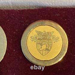 West Point Blazer button set Two Tone Brass USMA Crest from WPAOG Gift Shop