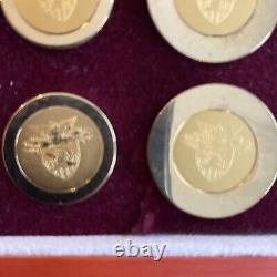 West Point Blazer button set Two Tone Brass USMA Crest from WPAOG Gift Shop