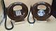 Western Electric Bell Vintage Telephone Rotary & Push Dial System Set Of Two (2)