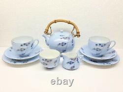 William Rae Tor Road Kobe Tea Pot Cup Cream Sugar Set Tea For Two Light Blue