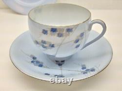 William Rae Tor Road Kobe Tea Pot Cup Cream Sugar Set Tea For Two Light Blue