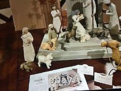 Willow Tree Nativity Set with two additional FREE sheep. See description