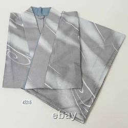 Women's Two-Piece Pongee Kimono Set, Easy Wear, No Obi Needed, Size L