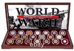 World War Two WW2 (20 Coins) & Nazi Germany (12 Coins) Certified Boxed Coin Sets