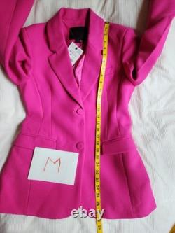 ZARA Coord Set Tailored Blazer + Flared Pants ZW Collection Fuschia BNWT