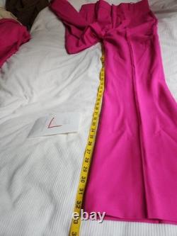 ZARA Coord Set Tailored Blazer + Flared Pants ZW Collection Fuschia BNWT
