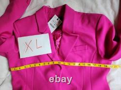 ZARA Coord Set Tailored Blazer + Flared Pants ZW Collection Fuschia BNWT