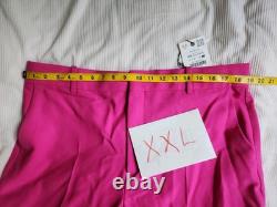 ZARA Coord Set Tailored Blazer + Flared Pants ZW Collection Fuschia BNWT
