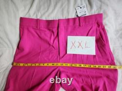 ZARA Coord Set Tailored Blazer + Flared Pants ZW Collection Fuschia BNWT