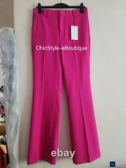 ZARA Coord Set Tailored Blazer + Flared Pants ZW Collection Fuschia Sz XL BNWT