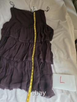 ZARA set beaded ruffle blouse + ruffled beaded skirt ZW Collection brown