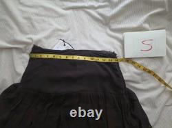 ZARA set beaded ruffle blouse + ruffled beaded skirt ZW Collection brown