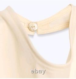 Zara 2 Pieces Zw Collection Satin Halter Top With Wide Leg Pants Size M