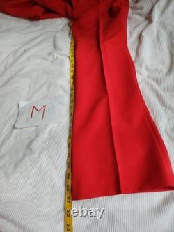Zara Co-ord Set Belted Long Vest Sz L+ Flare Pants Sz M Zw Collection Red BNWT