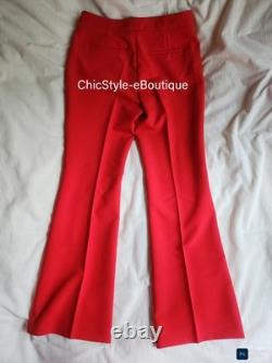 Zara Co-ord Set Belted Long Vest Sz L+ Flare Pants Sz M Zw Collection Red BNWT