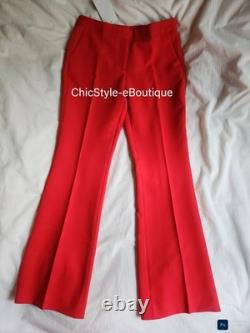 Zara Co-ord Set Belted Long Vest Sz L+ Flare Pants Sz XL Zw Collection Red BNWT