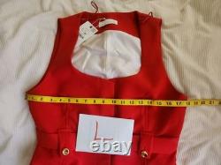 Zara Co-ord Set Belted Long Vest Sz L+ Flare Pants Sz XL Zw Collection Red BNWT