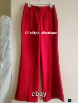 Zara Co-ord Set Belted Vest + Flared pants Red Zw Collection Red Sz L BNWT