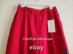 Zara Co-ord Set Belted Vest + Flared pants Red Zw Collection Red Sz L BNWT