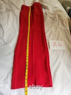 Zara Co-ord Set Belted Vest + Flared pants Red Zw Collection Red Sz XL BNWT